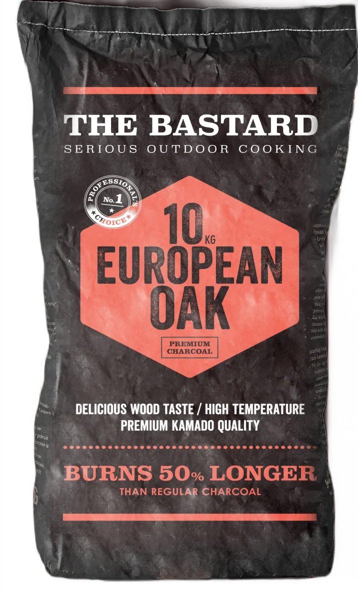 The Bastard European Oak Holzkohle 10 kg – Premium-Holzkohle aus europäischer Eiche