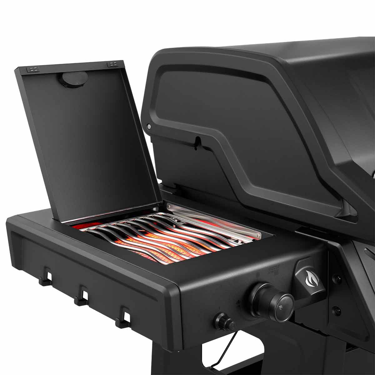 Napoleon Phantom Freestyle PRO 425 mit Sizzle Zone, Sizzle Zone offen und erhitzt