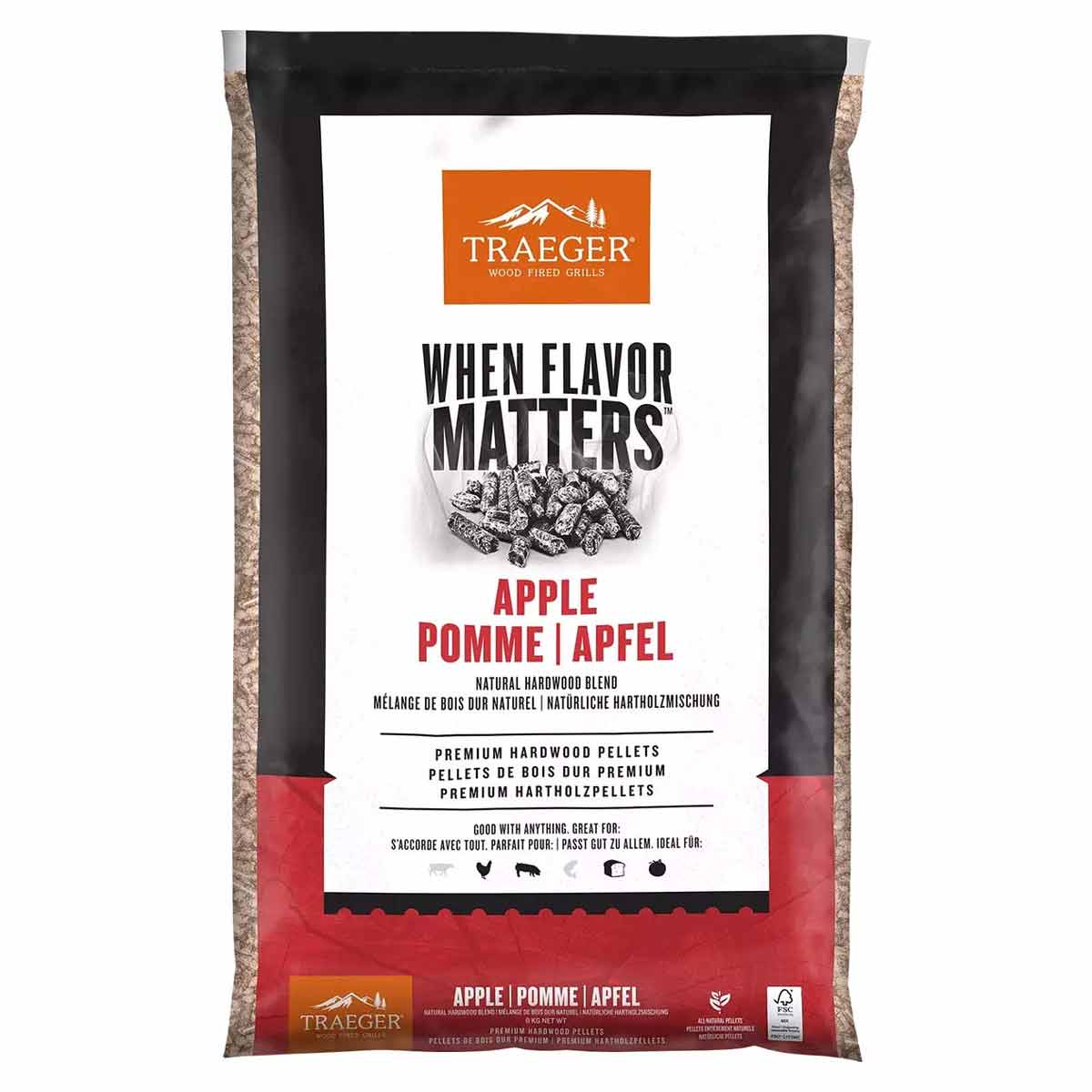 Traeger Hartholz Pellets Apfel