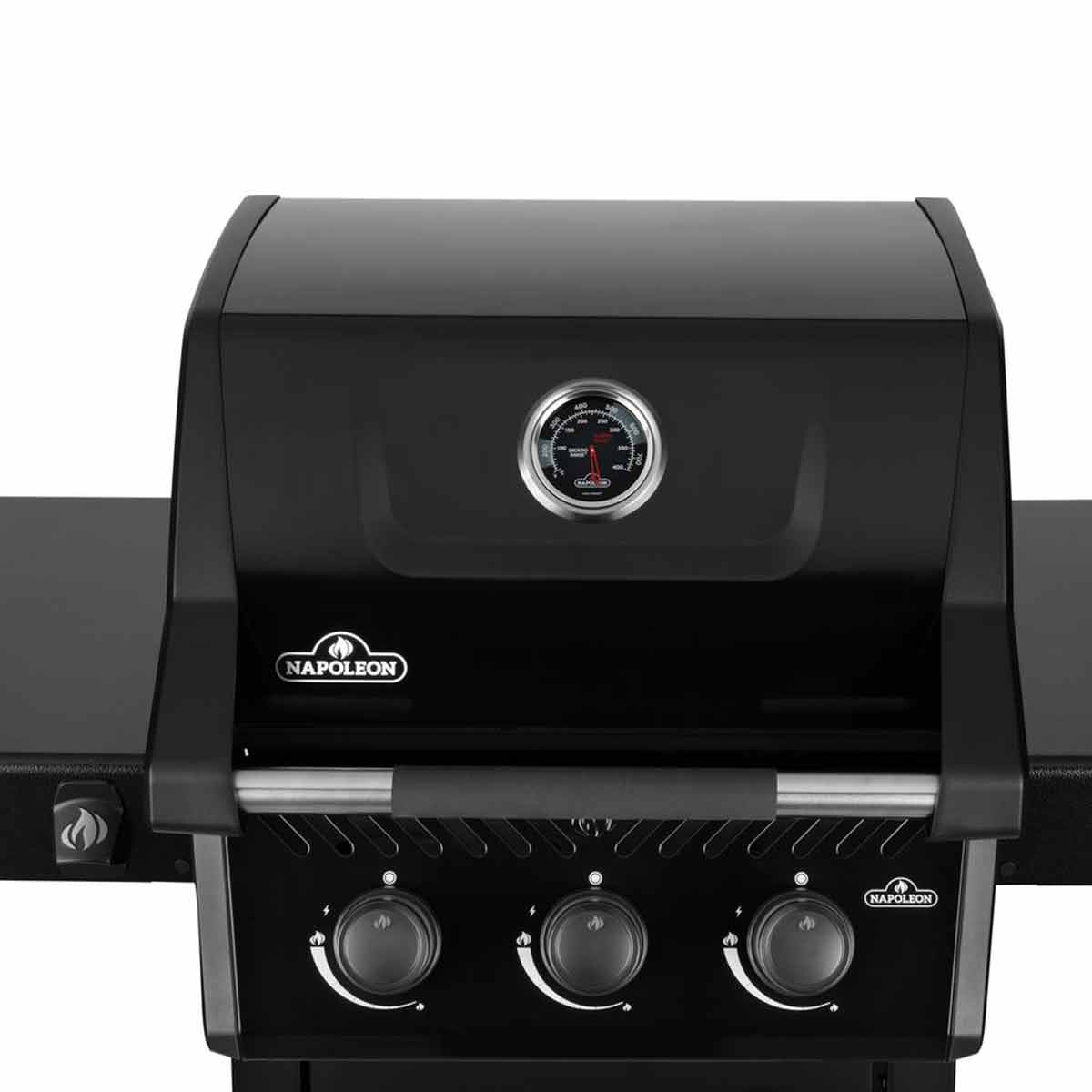 Napoleon Freestyle 365 in Schwarz, Haube und Bedienfeld