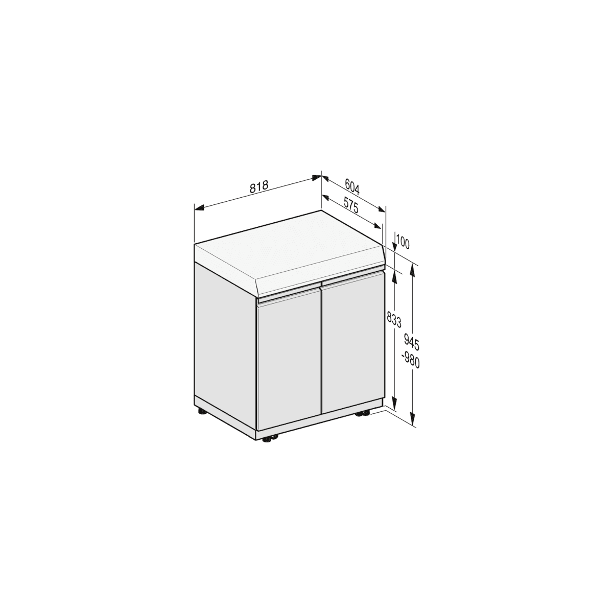 Miele Store L B – Stauraummodul mit Regalboden