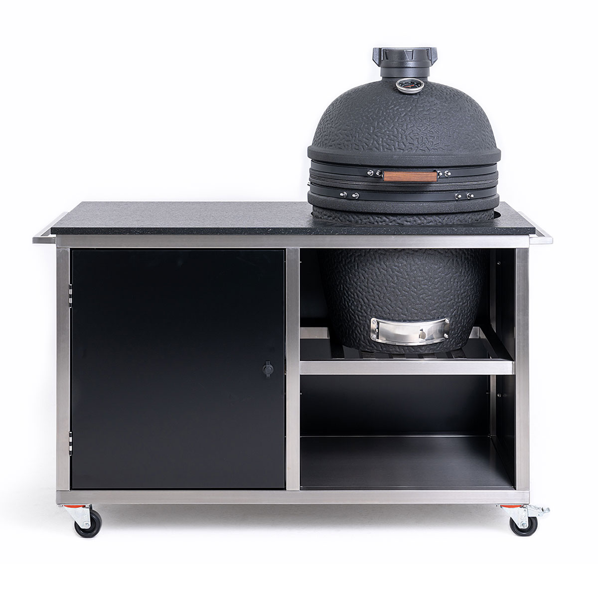 INDRAdesign Blackline Küchenmodul für Keramikgrill Ø 60 cm, schwarz