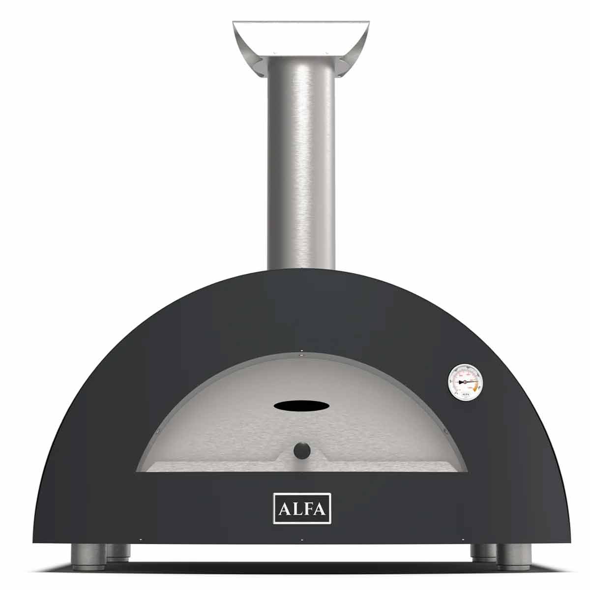 Alfa Forni Holz Pizzaofen Moderno | 3 Pizze | Schiefergrau