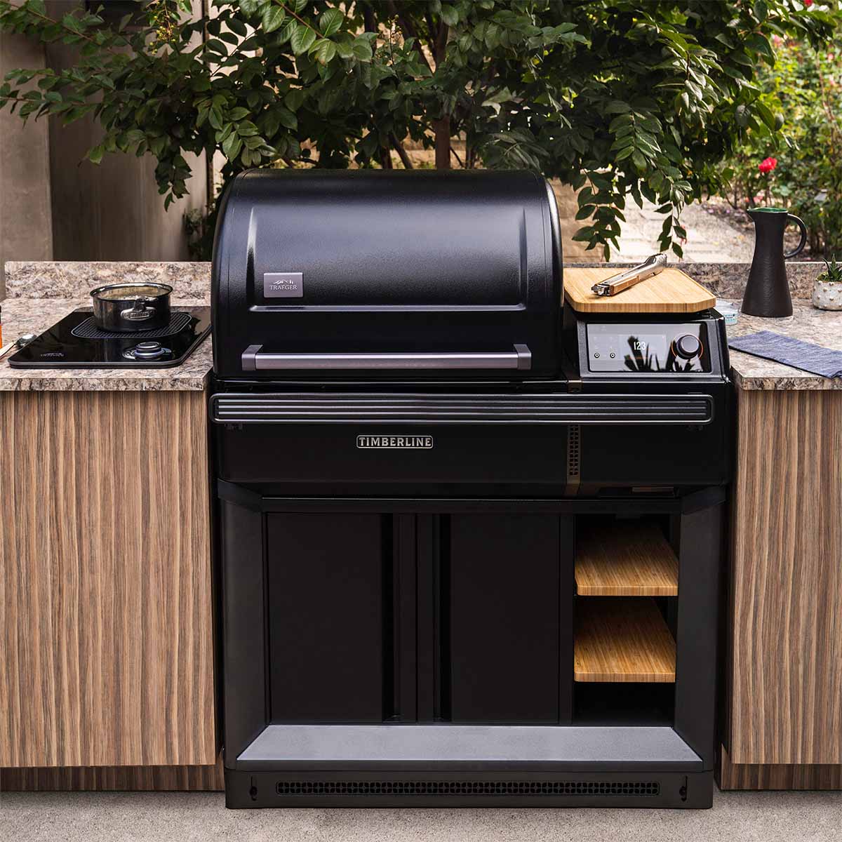 Traeger Pelletgrill Timberline XL, Schwarz Traeger Pelletgrill Timberline XL, Schwarz Einbaugrill Außenküche