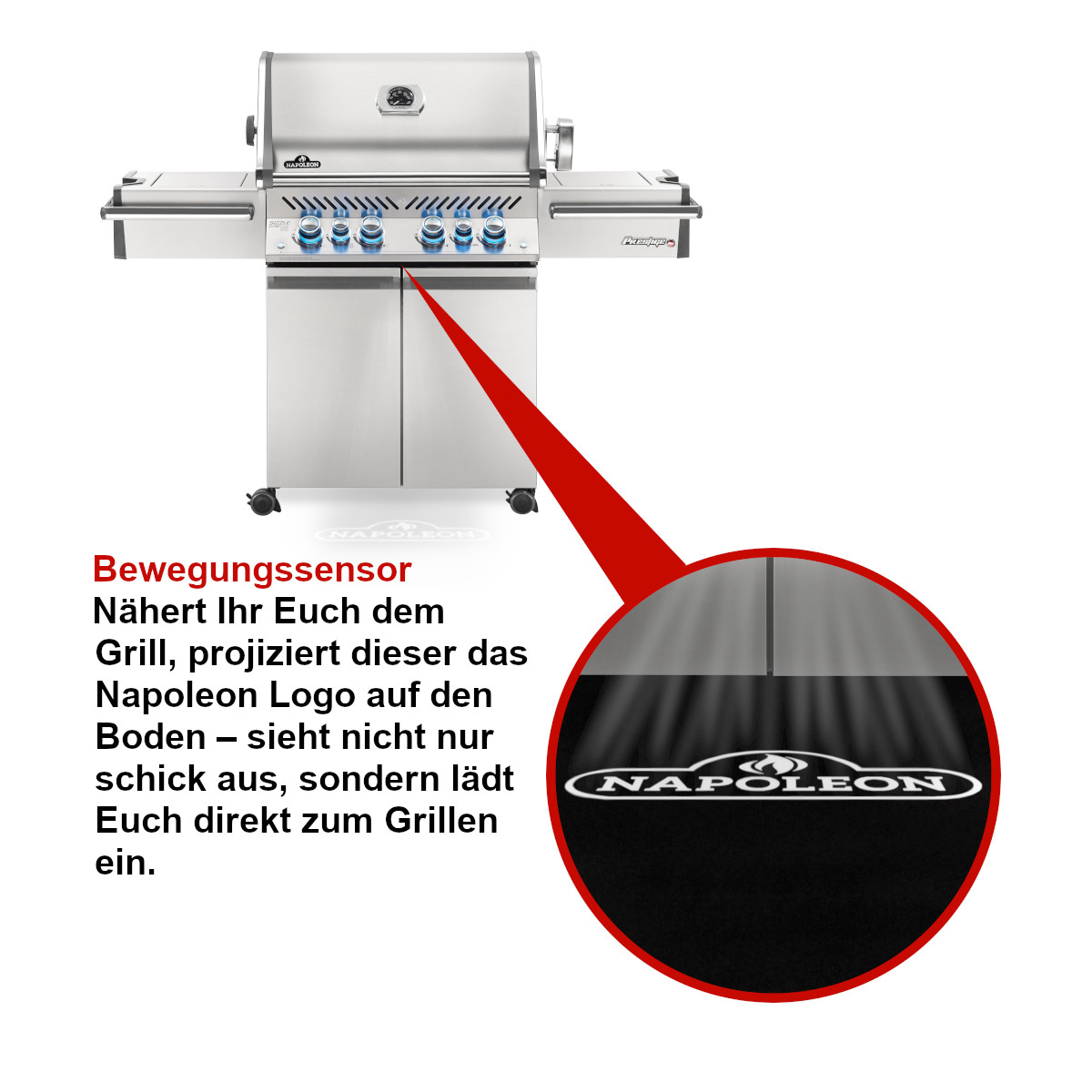 Napoleon Prestige Pro 500, Edelstahl, 2020 inkl. Drehspieß