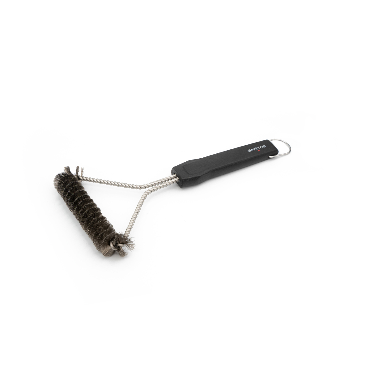 SANTOS Edelstahl Grillbürste | dreieckig 30 cm