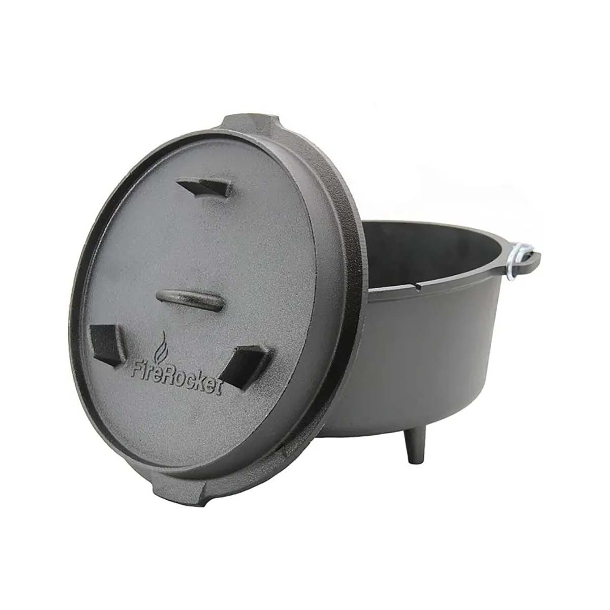 FireRocket Dutch Oven 9 qt (8,5 L) mit Füßen