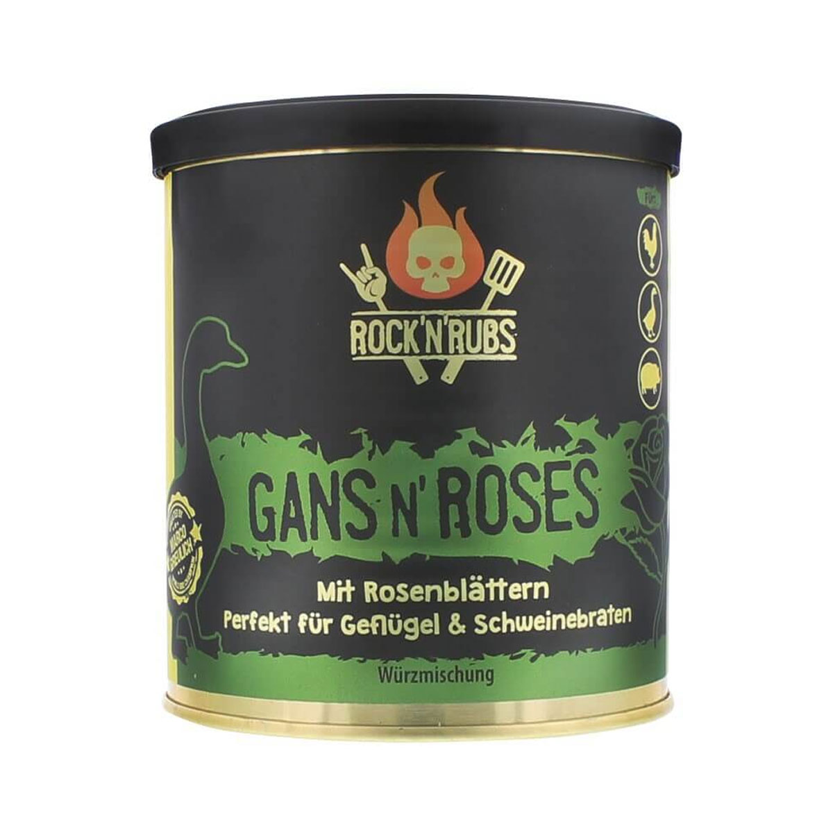 Rock'n'Rubs "Gans N' Roses" Gold Line Rub, 140g Rock'n'Rubs "Gans N' Roses" Gold Line Rub, 140g