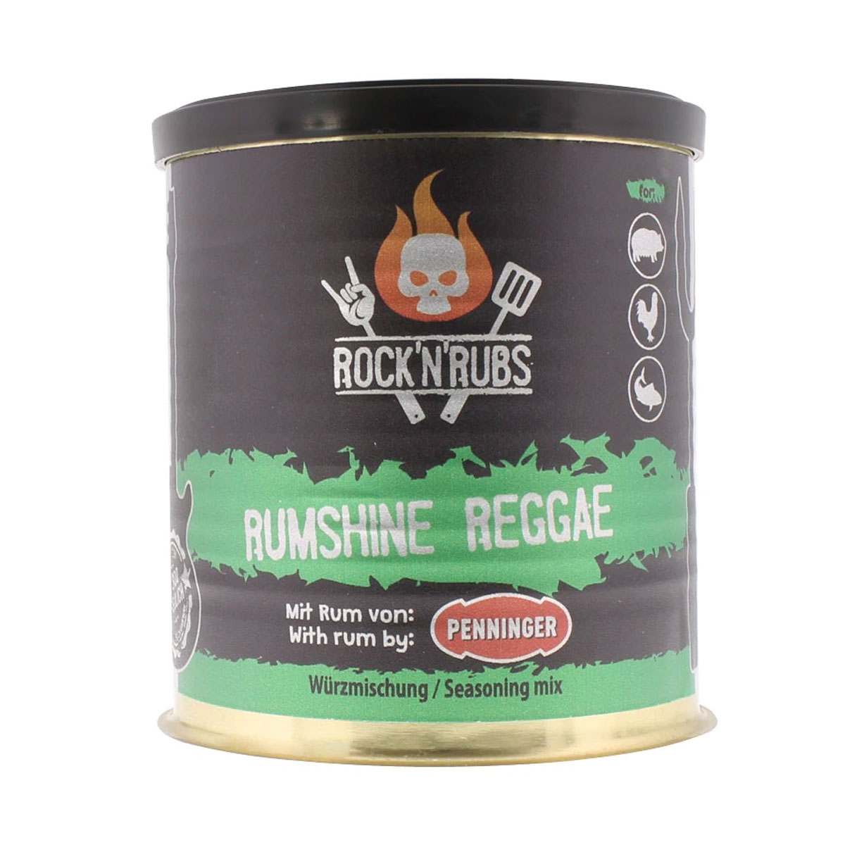Rock'n'Rubs "Rumshine Reggae" Silver Line Rub, 90g
