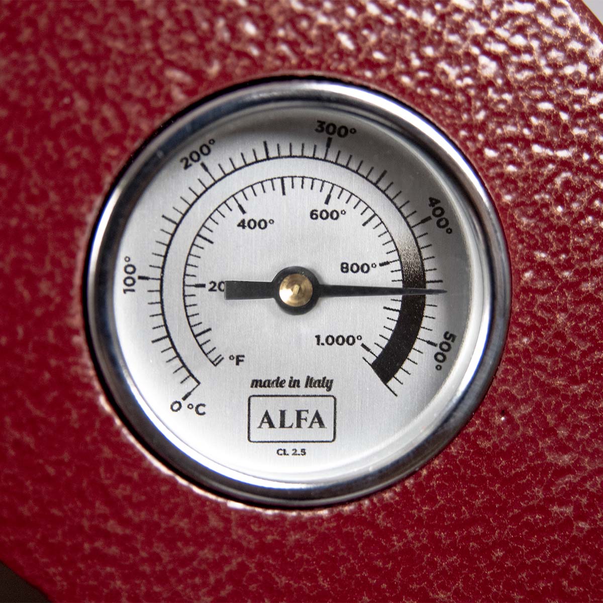 Alfa Pizzaofen Portable, Gas, Rot Thermometer