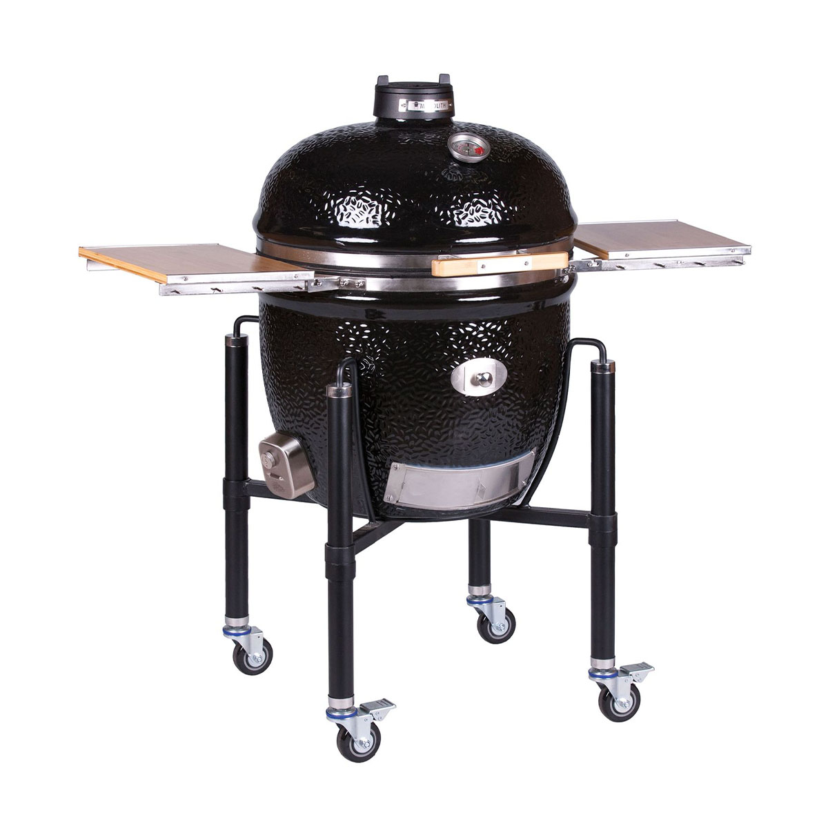 Monolith LeChef BBQ Guru Pro 2.0 inkl. Gestell & Seitentische | Schwarz