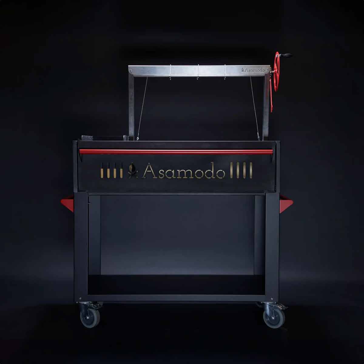 Asamodo Brasa | Argentinischer Holzkohlengrill | mit Wagen