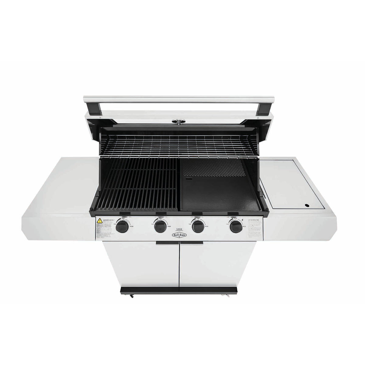 BeefEater 1200S Serie 4 Brenner Grillwagen inkl. Seitenbrenner, Edelstahl
