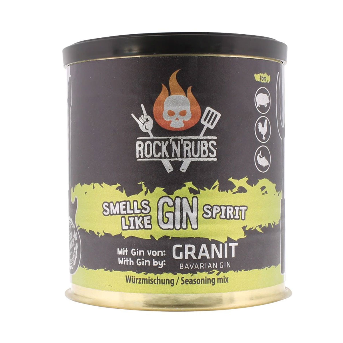 Rock'n'Rubs "Smells like Gin Spirit" Silver Line Rub, 130g