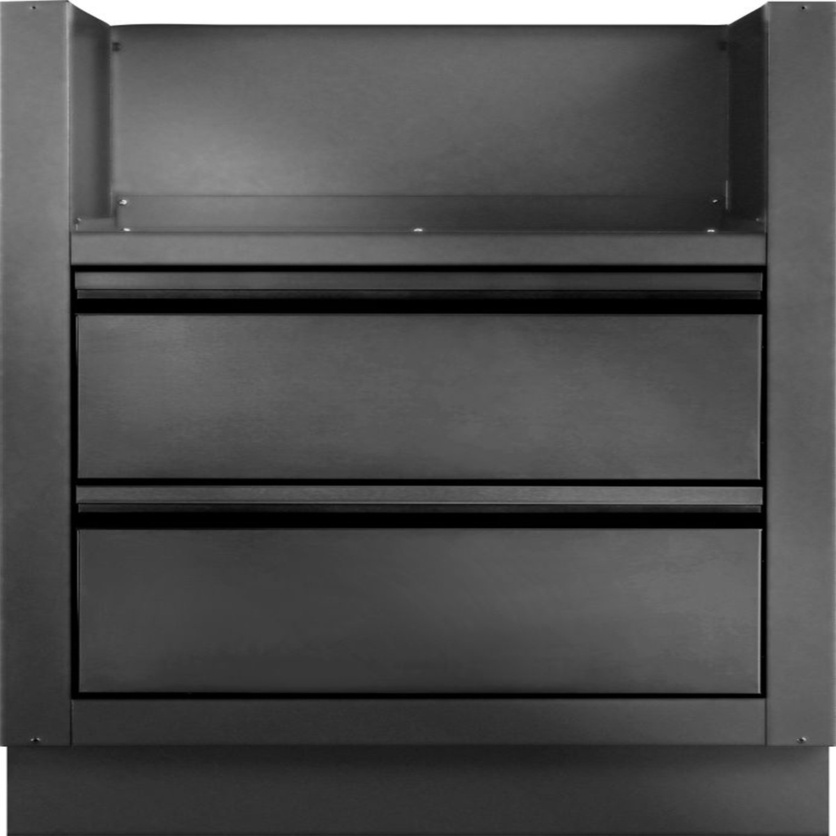 Grill-Einbauschrank BIG38, mattschwarz