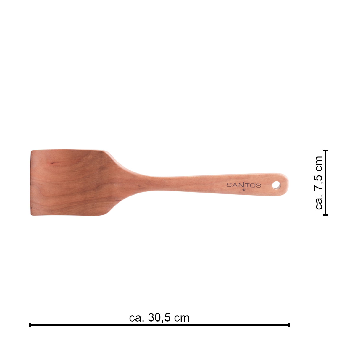 SANTOS Holzwender Spatula | Spachtel aus Kirschholz | Retoure