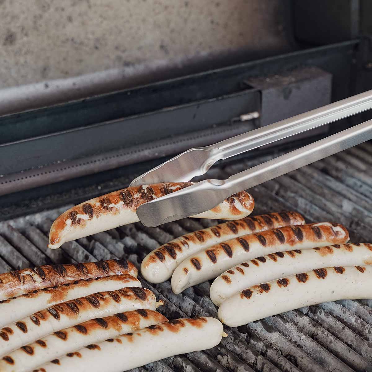 SANTOS Premium XL Grillzange mit eckigem Kopf | 53 cm | Retoure