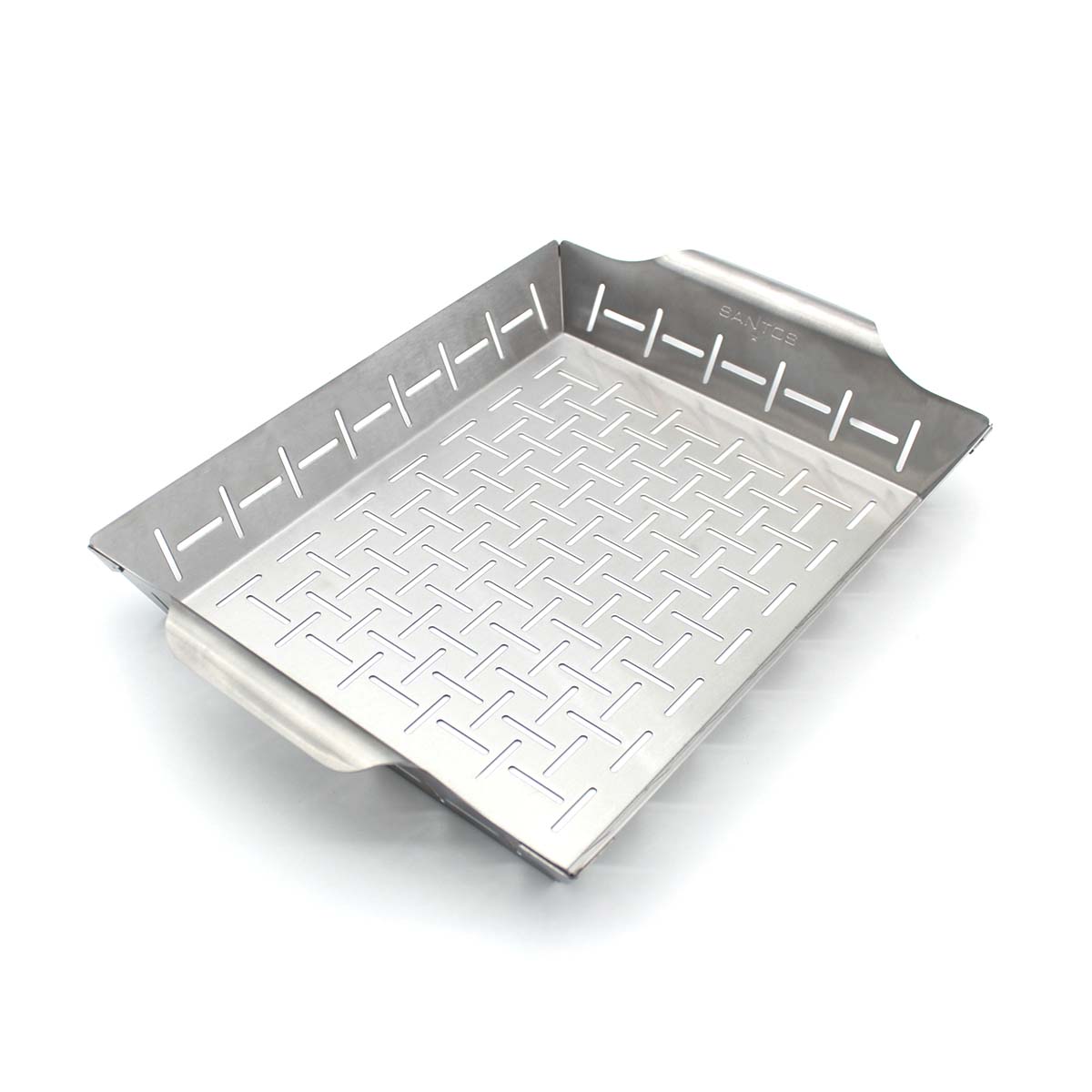 SANTOS Gemüsekorb L / Grillpfanne Edelstahl 35 x 24,2 x 5,6 cm SANTOS Gemüsekorb L / Grillpfanne Edelstahl 35 x 24,2 x 5,6 cm