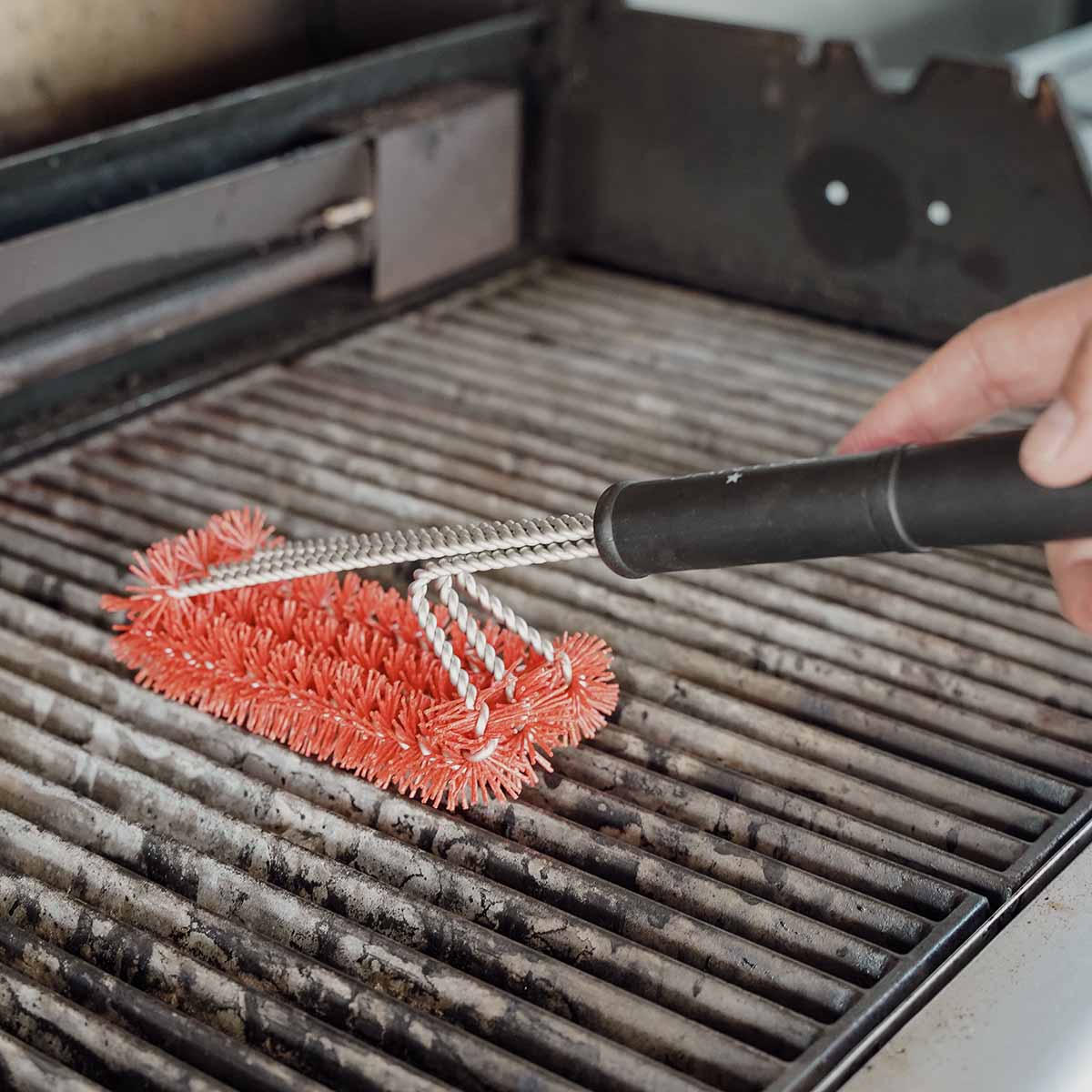 SANTOS Gasgrill 3-Kopf Grillbürste Nylon 44,5 cm