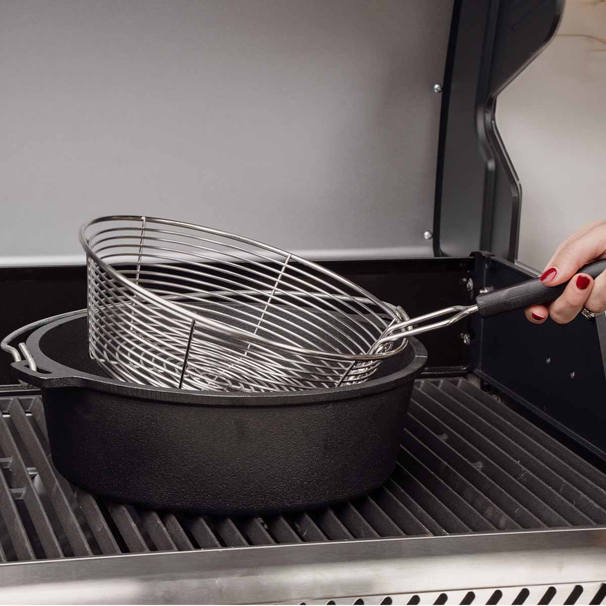 SANTOS Dutch Oven 9qt ohne Füsse mit Frittierkorb