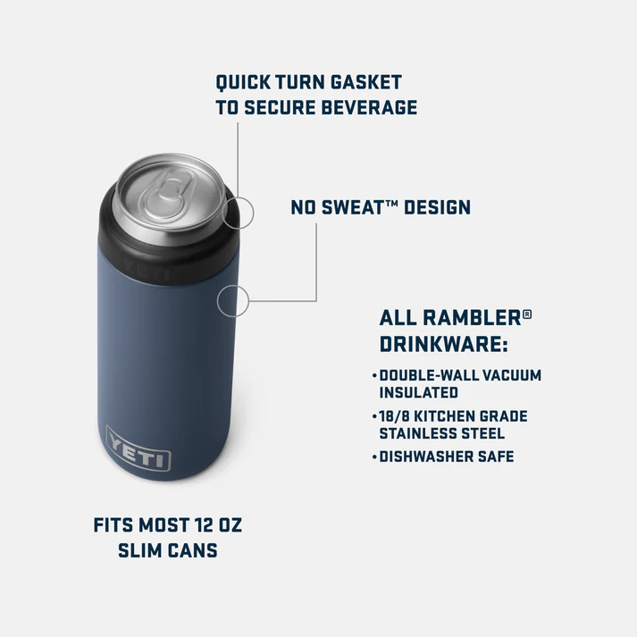 YETI Rambler 250 ml Colster Can Insulator Navy