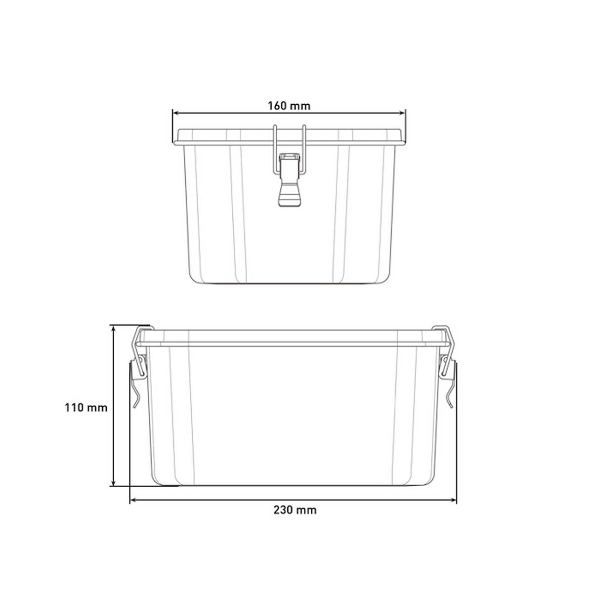 Skotti Boks Edelstahlbox 2,5 Liter