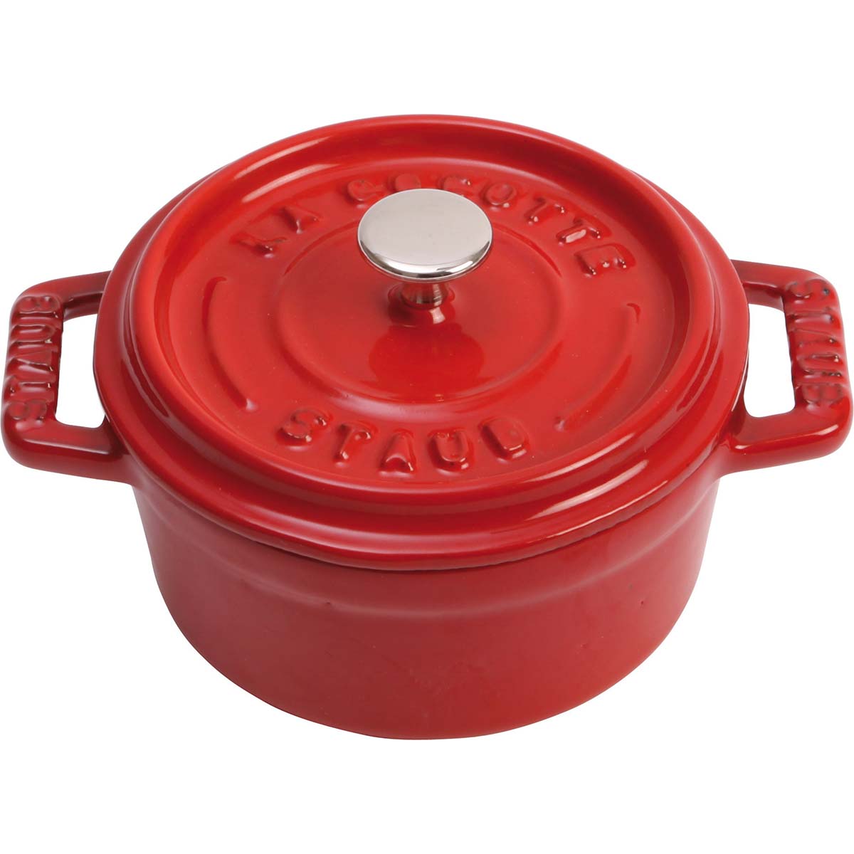 STAUB Mini Cocotte, 10 cm, Kirsch-Rot, Gusseisen