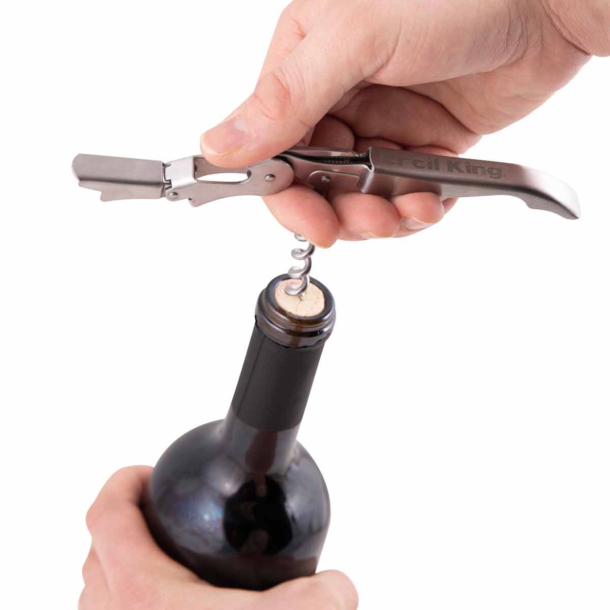 Broil King Korkenzieher | Edelstahl, in Verwendung