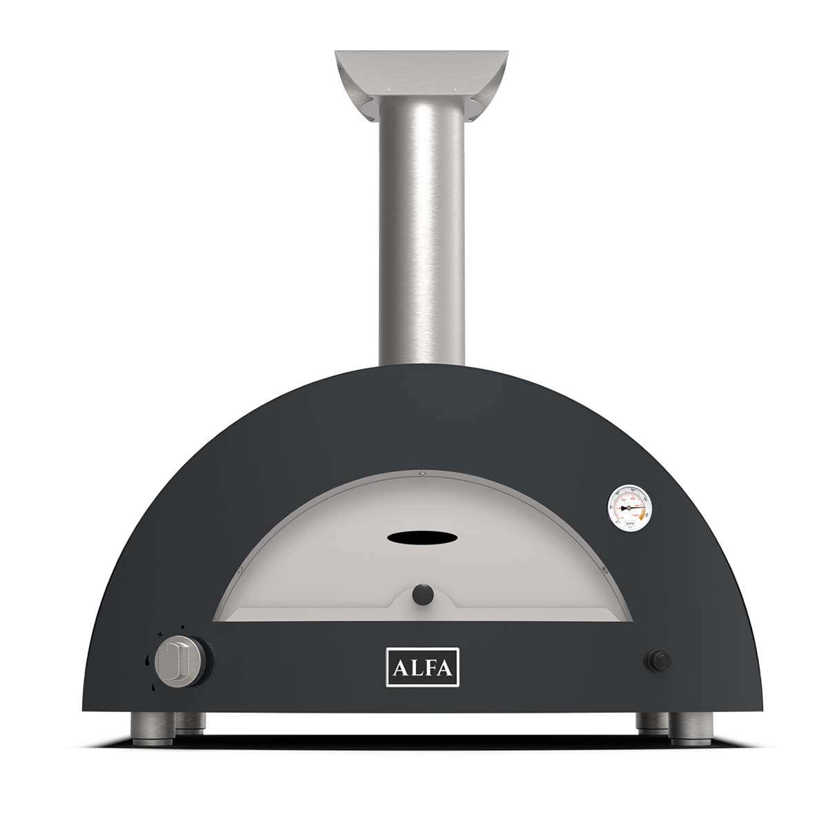 Alfa Forni Gas Pizzaofen Moderno 2 Pizze in Schiefergrau