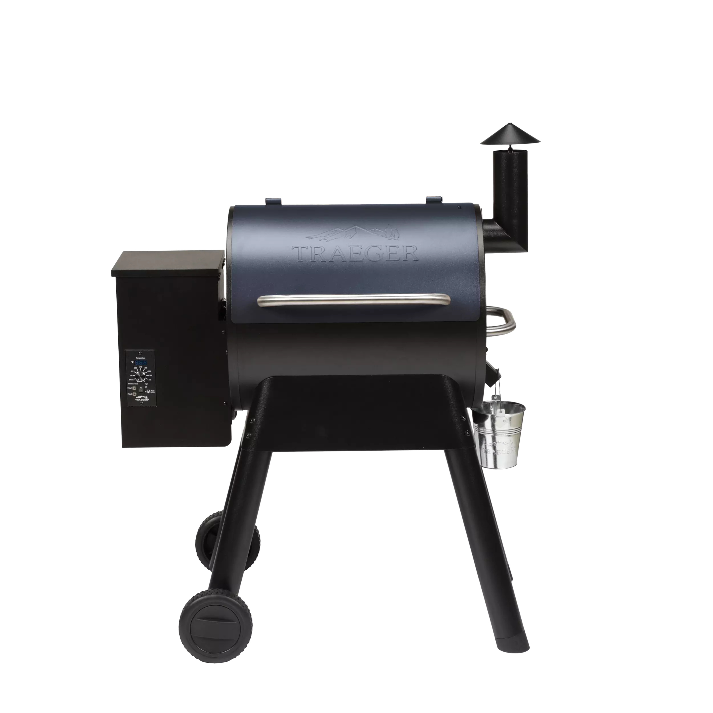Traeger Pro Series 22 Pelletgrill | Blau | Bundle inkl. Frontablage & 2 x Pellets