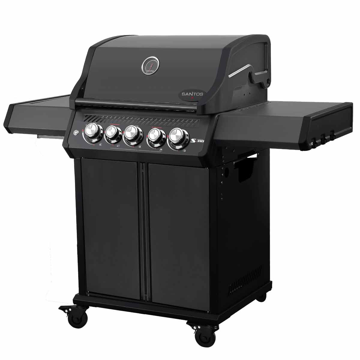 SANTOS S-318 Pro mit Seiten- & Heckbrenner in All Black