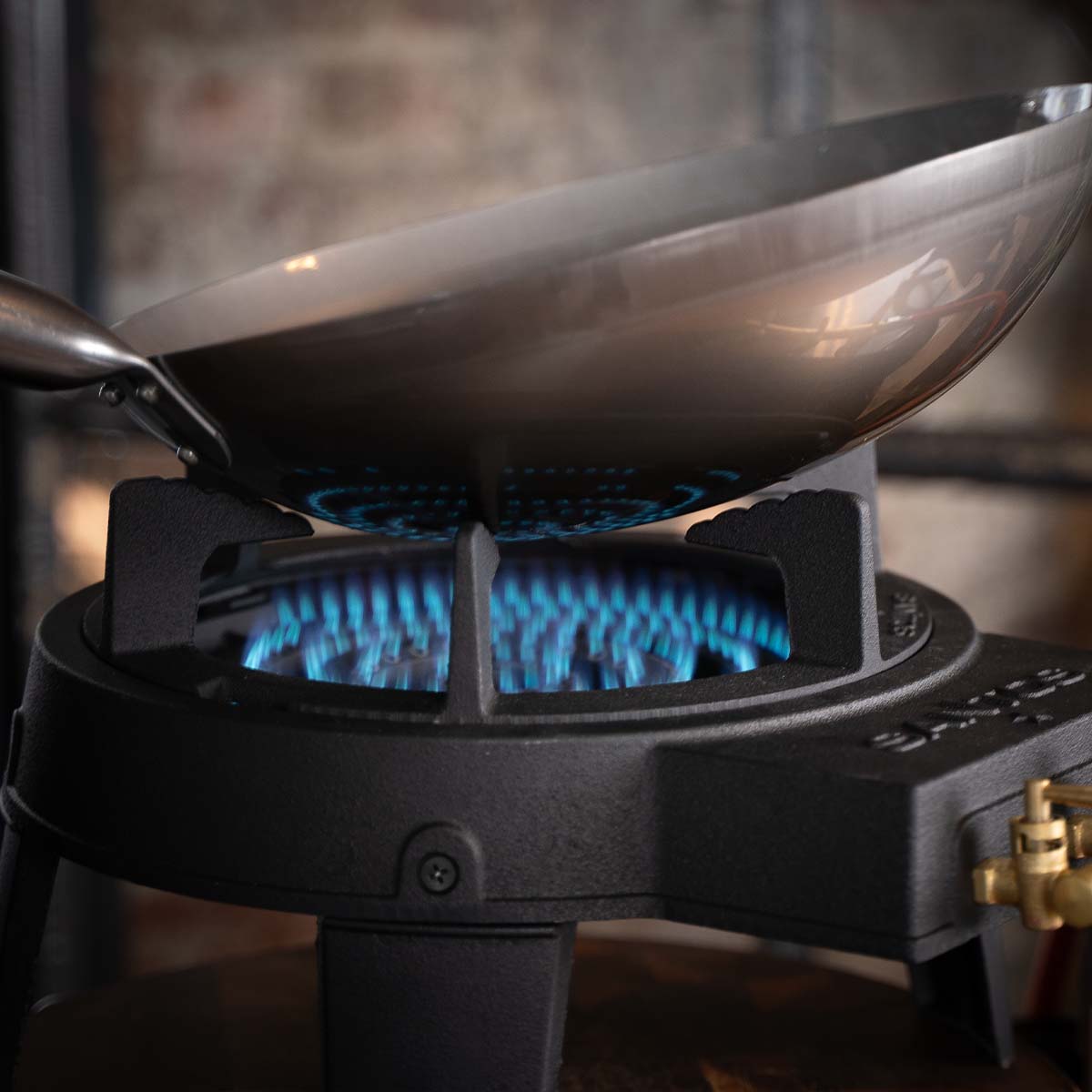 SANTOS Power Wokbrenner | Komplettset mit Wok & Zubehör