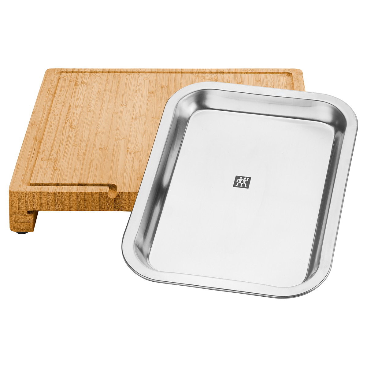 ZWILLING BBQ Schneidebrett mit Auffangschale, 39 x 30 cm, Edelstahl 