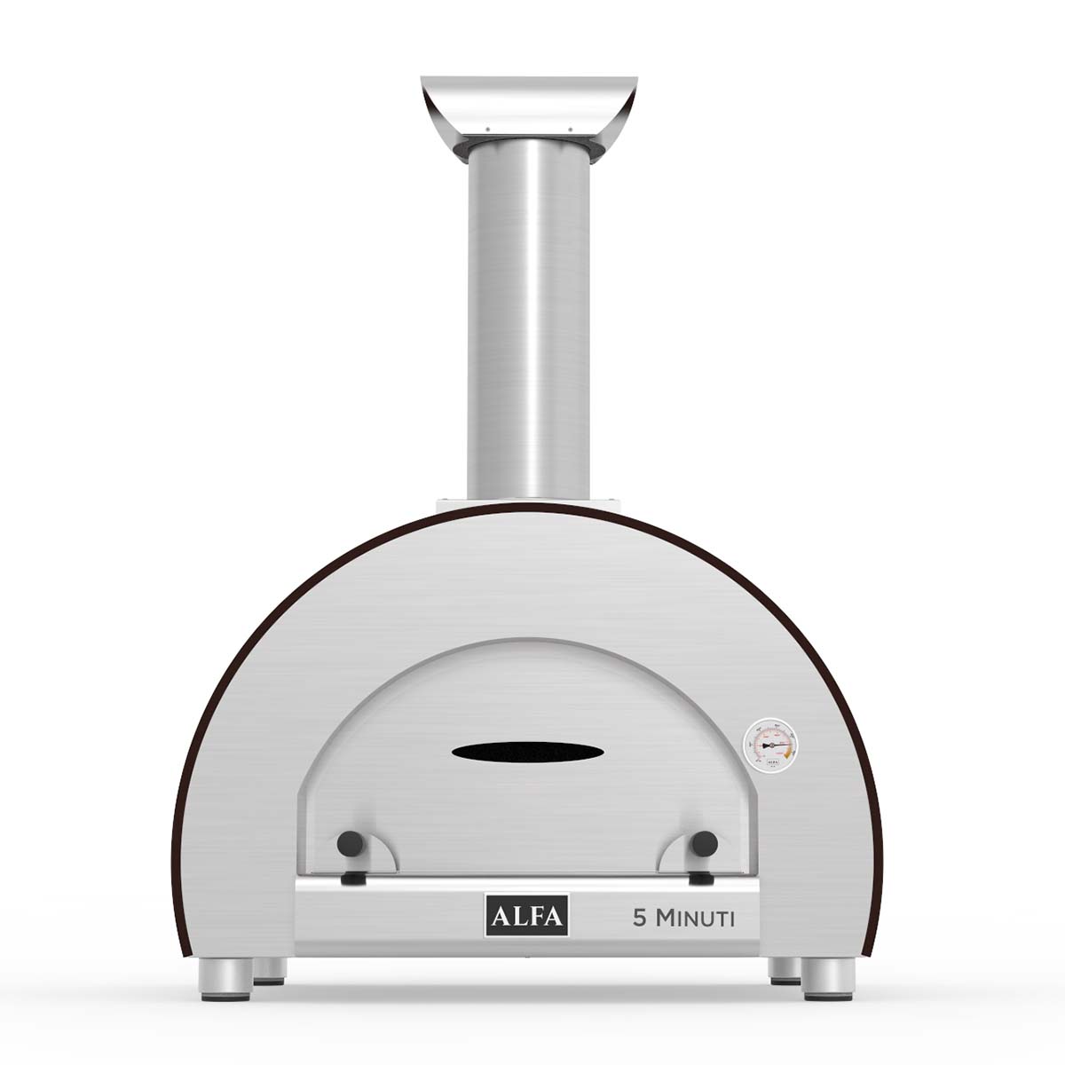 Alfa Forni Pizzaofen 5 Minuti, Holz, Kupfer