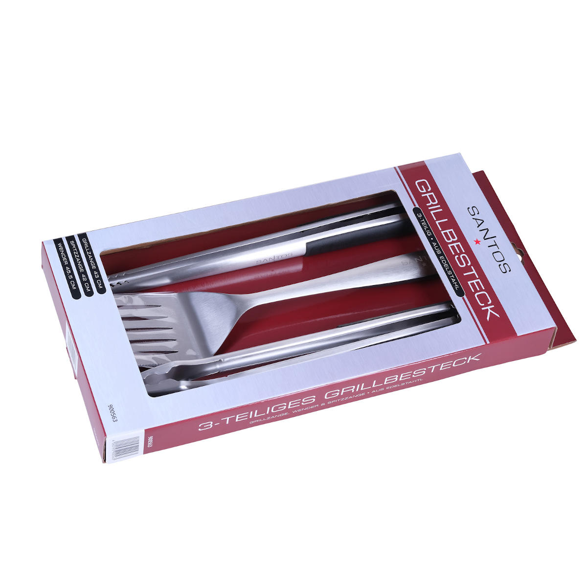 SANTOS BBQ-Grillbesteck | 3-teilig | Retoure