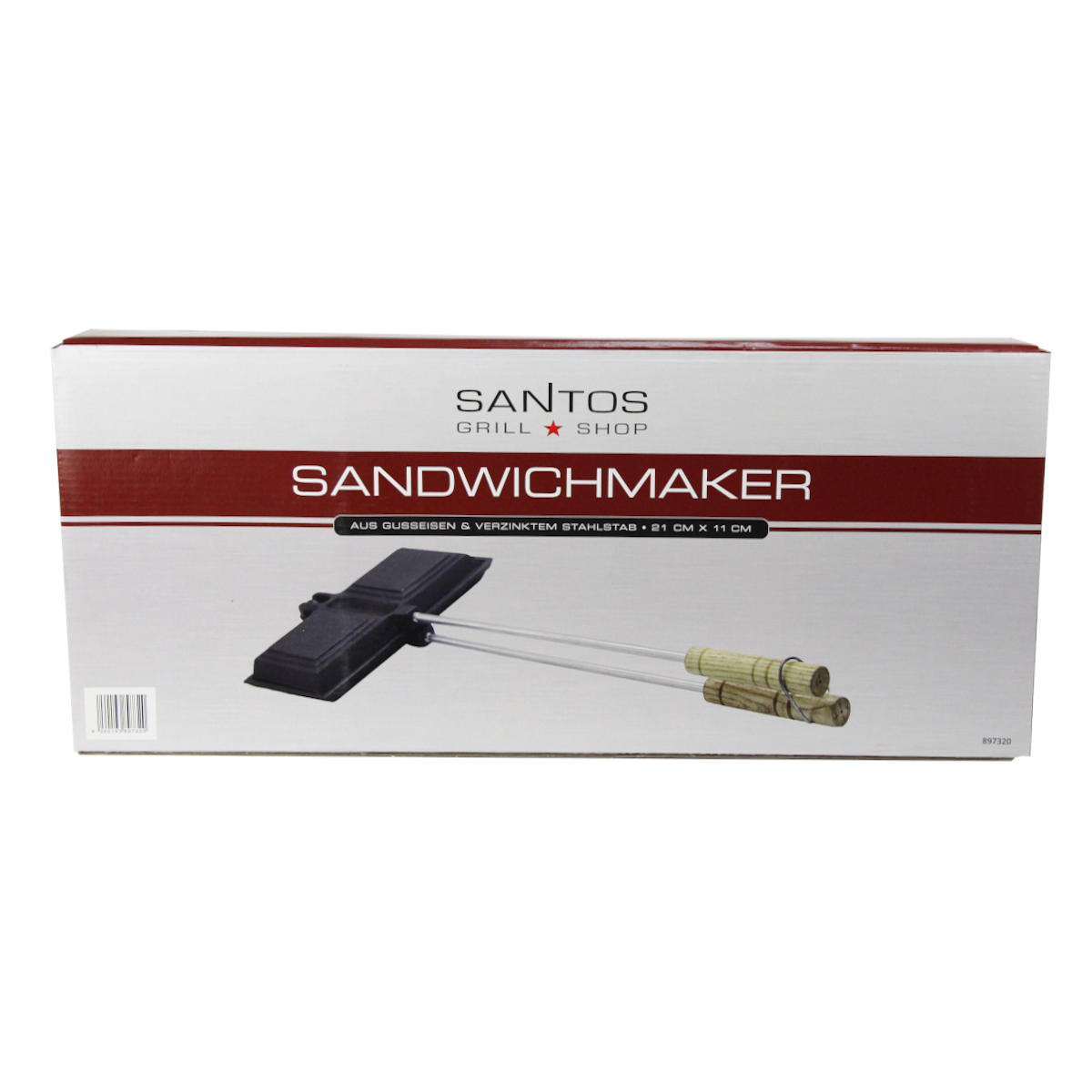 SANTOS Sandwichmaker aus Gusseisen