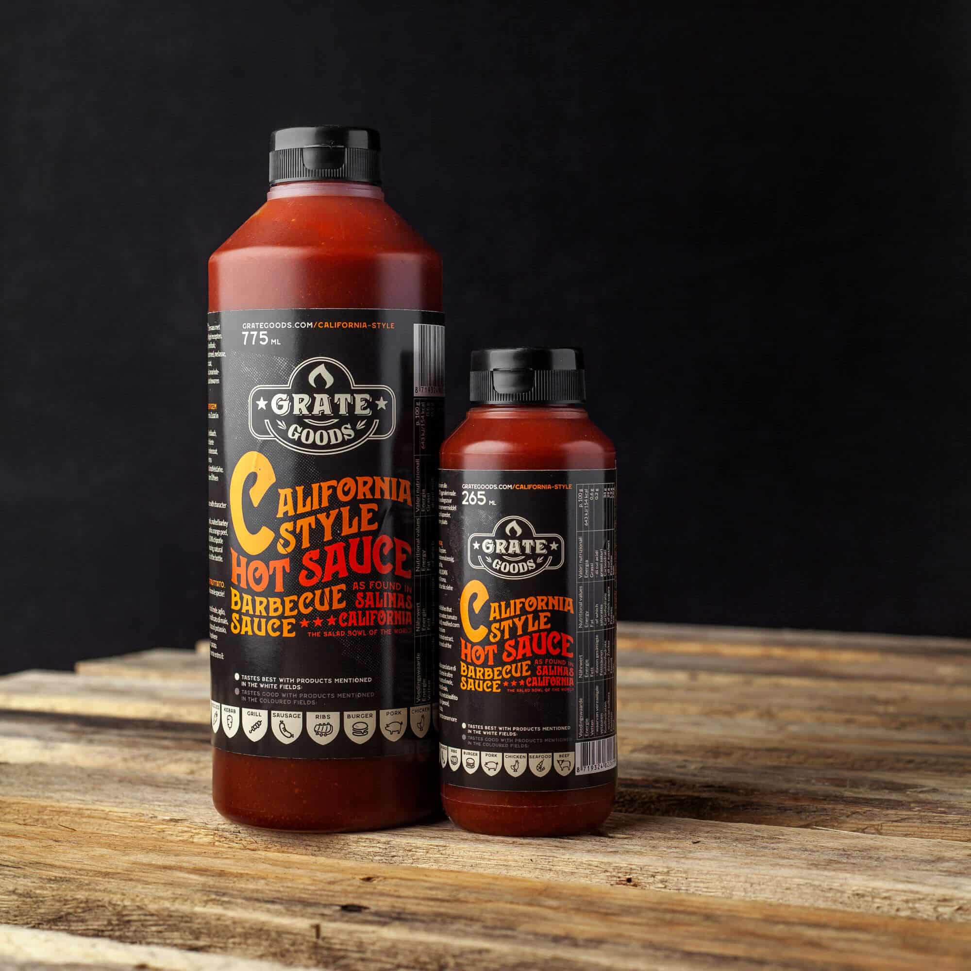 Grate Goods California Hot Barbecue Sauce (klein) 265ml