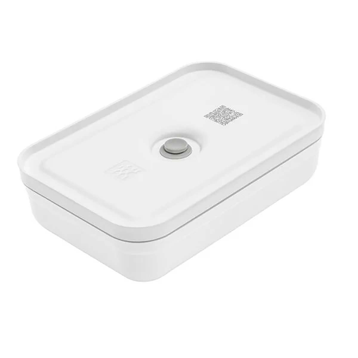 ZWILLING FRESH & SAVE Vakuum Lunchbox L | flach | Kunststoff | Weiß-grau