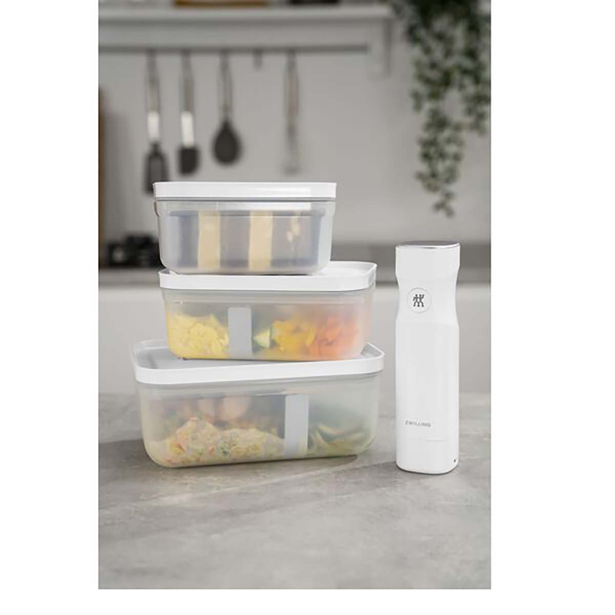 ZWILLING FRESH & SAVE Vakuum Lunchbox L | Kunststoff | Semitransparent-Grau