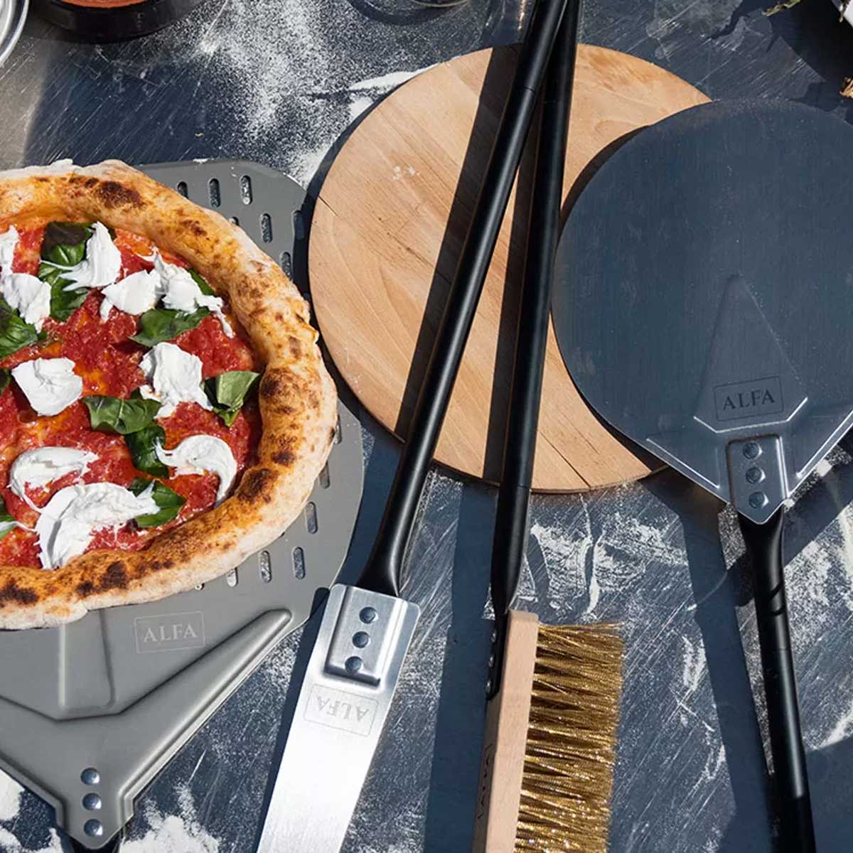 Alfa Forni Pizzaschaufel Set Large - Universal, 4-teilig