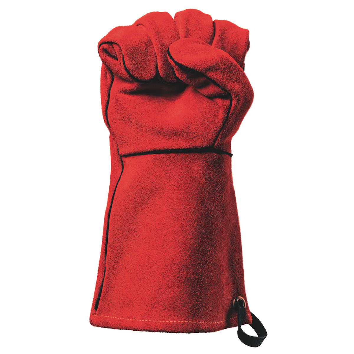 FM Grillhandschuh Leder Rot  12 FM Grillhandschuh Leder Rot  12