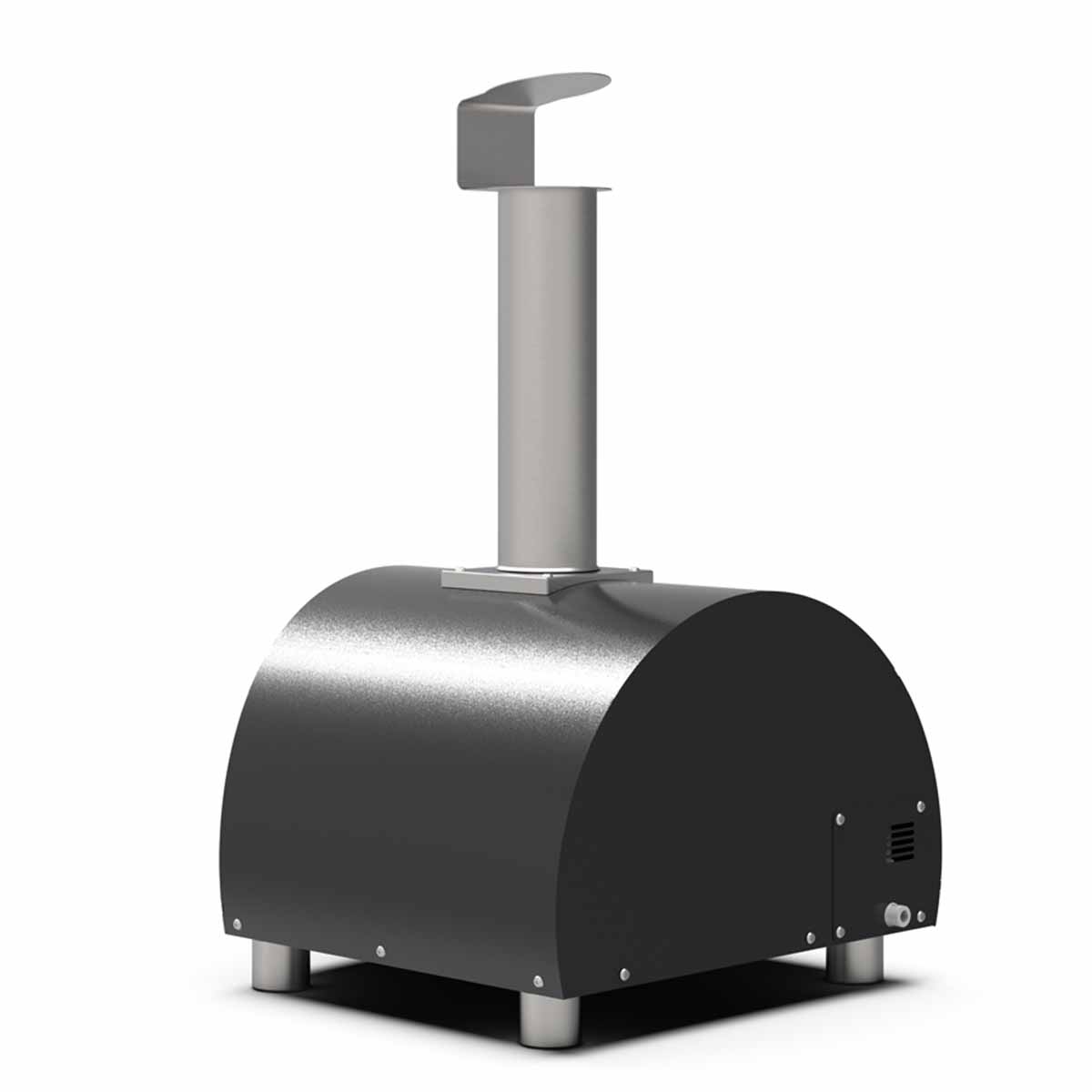 Alfa Pizzaofen Moderno Portable, Gas, Grau Rückseite