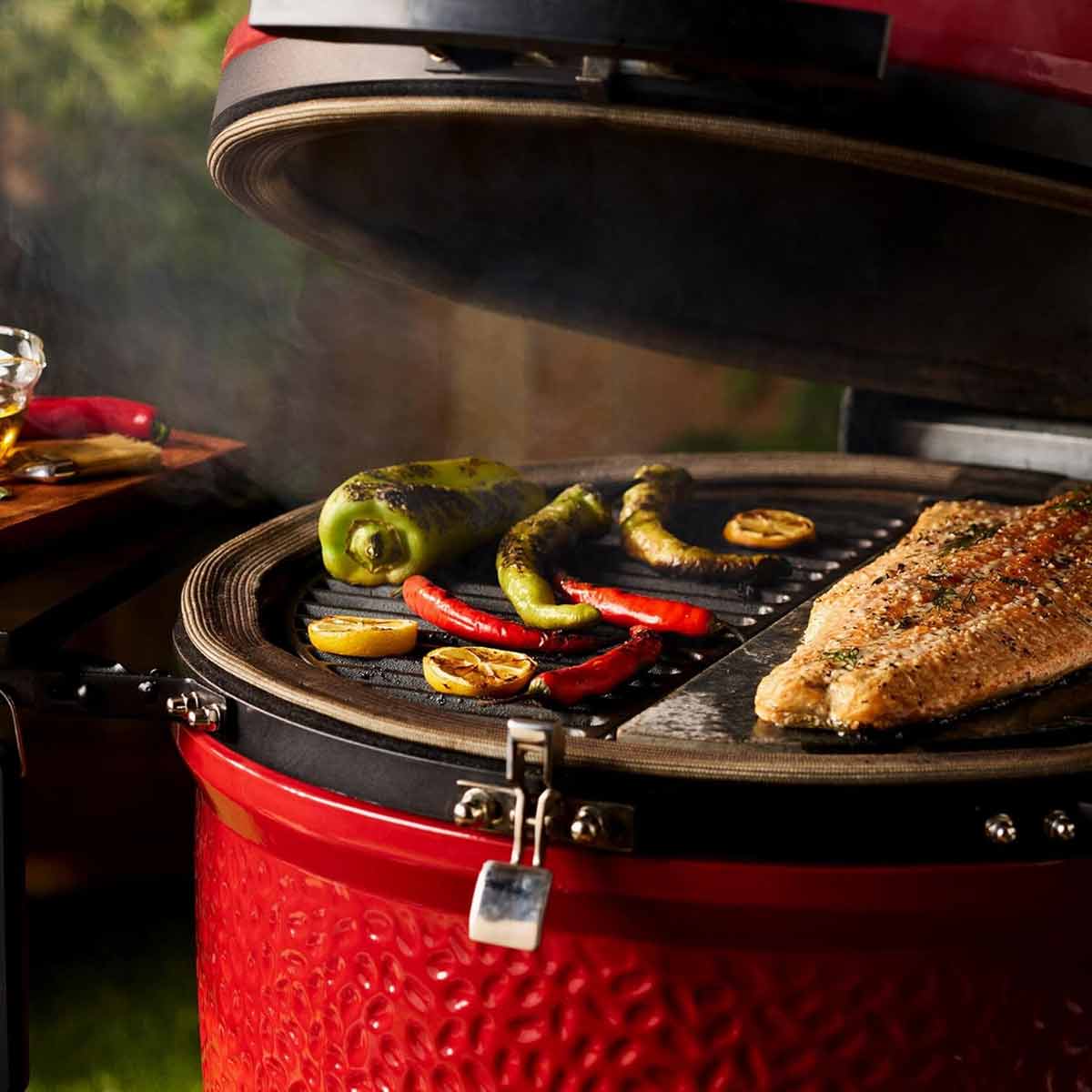 Kamado Joe Gusseisernes Rost (halbrund) für Classic Joe