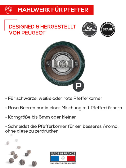 BISTRORAMA Pfeffermühle waldgrün 10 cm