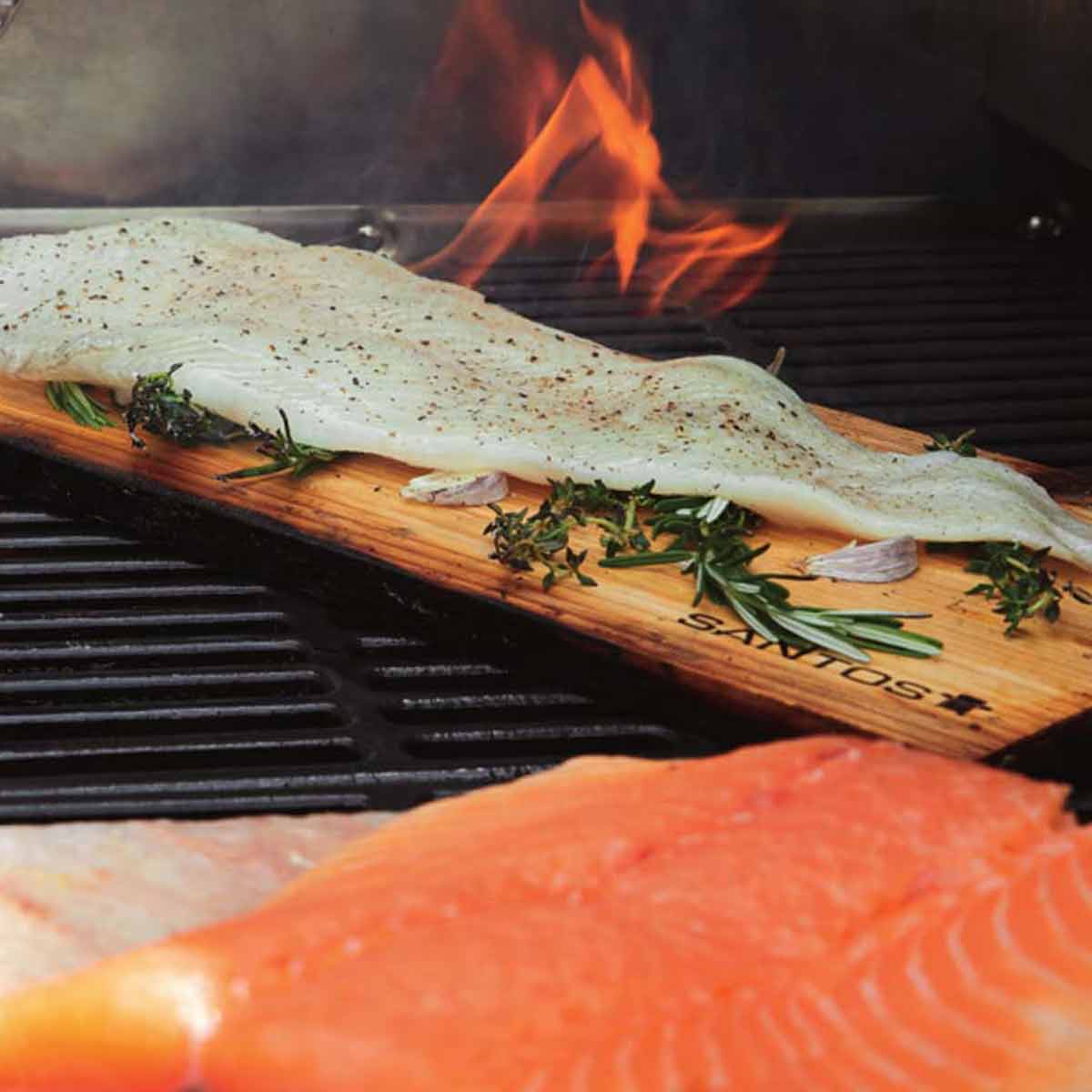 SANTOS Räucherbrett Zedernholz | 2er Set | 40 x 15 x 1,2 cm SANTOS Räucherbrett Zedernholz | 2er Set | 40 x 15 x 1,2 cm