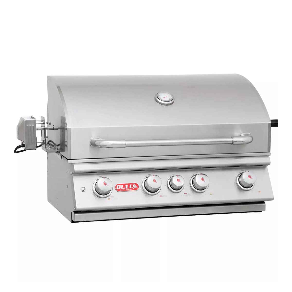 Bull Angus Gasgrillstation | 4 Brenner | Edelstahl | Infrarot Heckbrenner & Rotisserie
