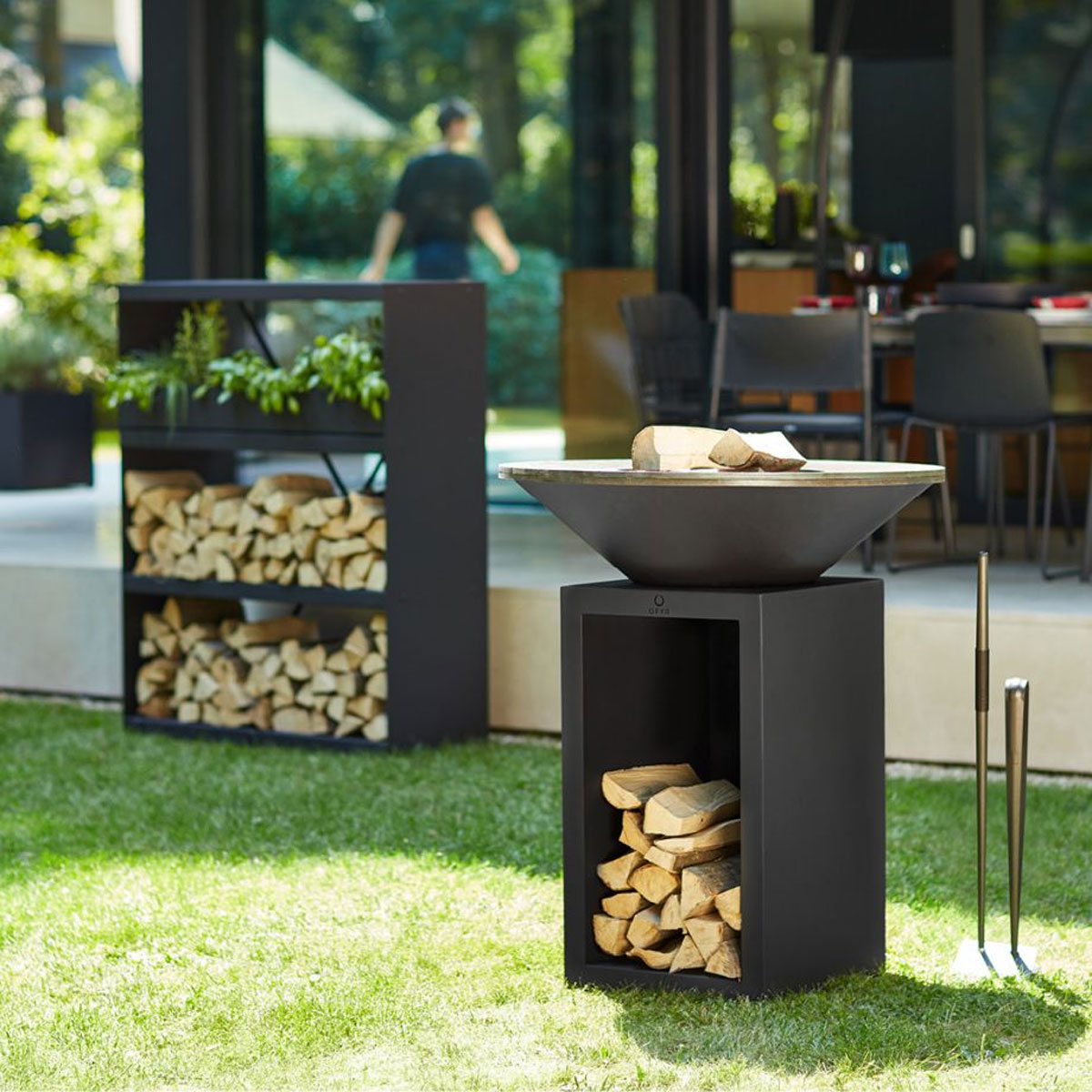 OFYR Feuerplatte Classic+ Storage 85, Black