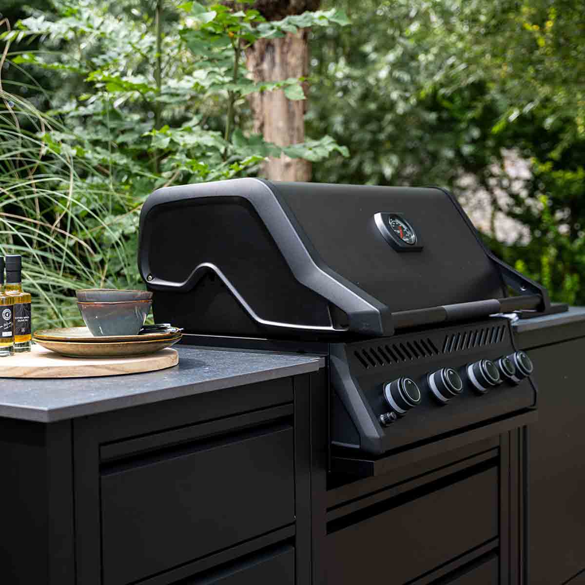 Napoleon Einbaugrill 300-Series 32 Zoll in Mattschwarz