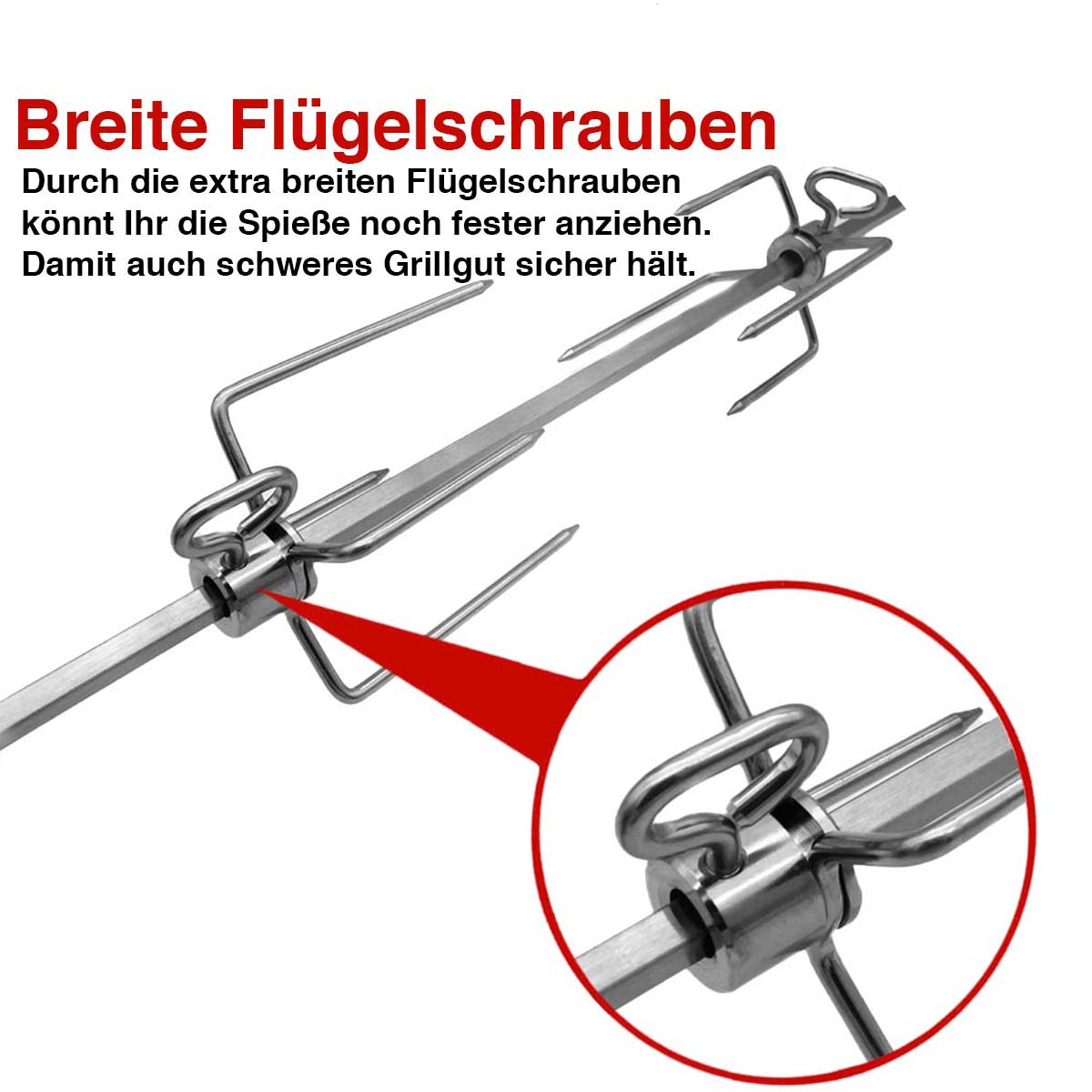 SANTOS Magnetischer Drehspieß für Weber Spirit 300er alt bis 2019