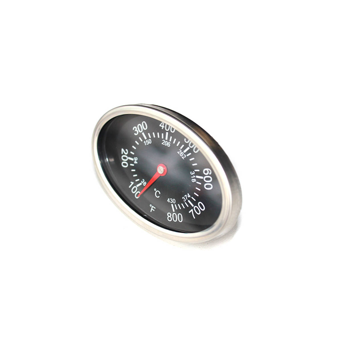 SANTOS Einabu-Deckelthermometer für Gas- & Kugelgrills, oval